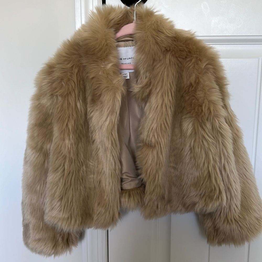 Janie and Jack Girls Faux Fur Coat
